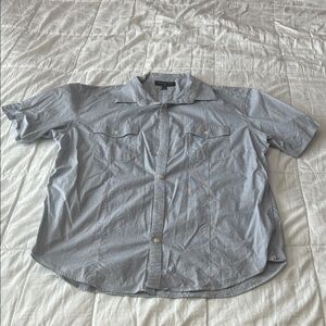 Banana Republic Gray Short Sleeve Shirt